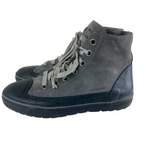 Sorel Mens 9.5 Metro Hi Lace Up Leather Boots Sneaker Quarry Gray Waterproof